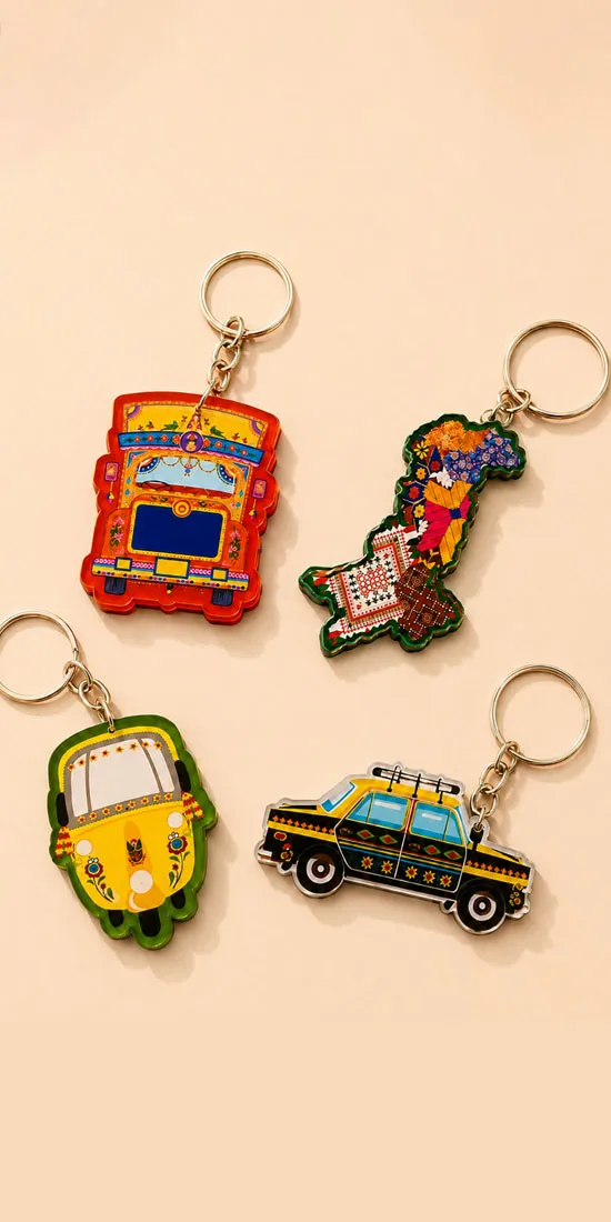 Truck Art Keychains