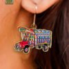 View image 1 of Premium Digitally Printed Earrings for Unique Corporate Gifting